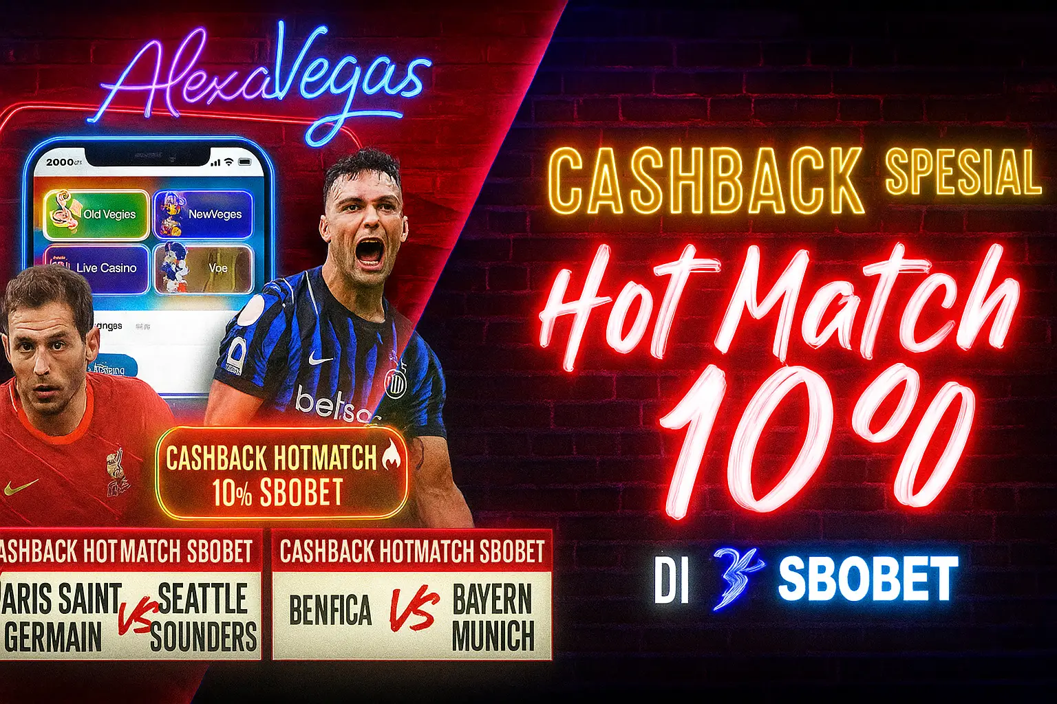 Cashback Mingguan AlexaVegas